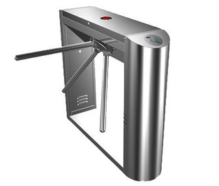 Dual Direction Barcode Stainless Steel Tripod Turnstile Gate for Museum, Library, 0.2s