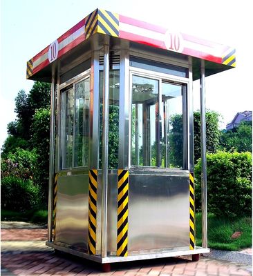 Außenparksicherheitsbeamte-Stand-Haus des Edelstahls