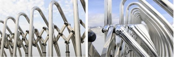 Automatisiertes spurlos elektrisches einziehbares Tor, Hochschulautomatisches zusammenklappbares Tor