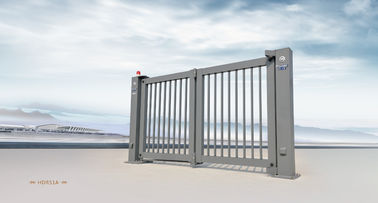 Pulver, welches das spurlos motorisierte gleitende Tor dehnbar mit EMO-Knopf beschichtet