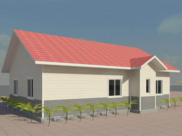 Tragbare Stahlrahmenkonstruktion 4/3 Schlafzimmer-modulare Häuser, bewegliches helles Stahllandhaus